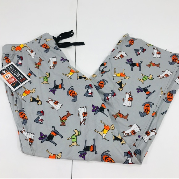 Hallow’s Eve Gray Dogs Dressing Up 4 Halloween Pjs - Picture 2 of 5